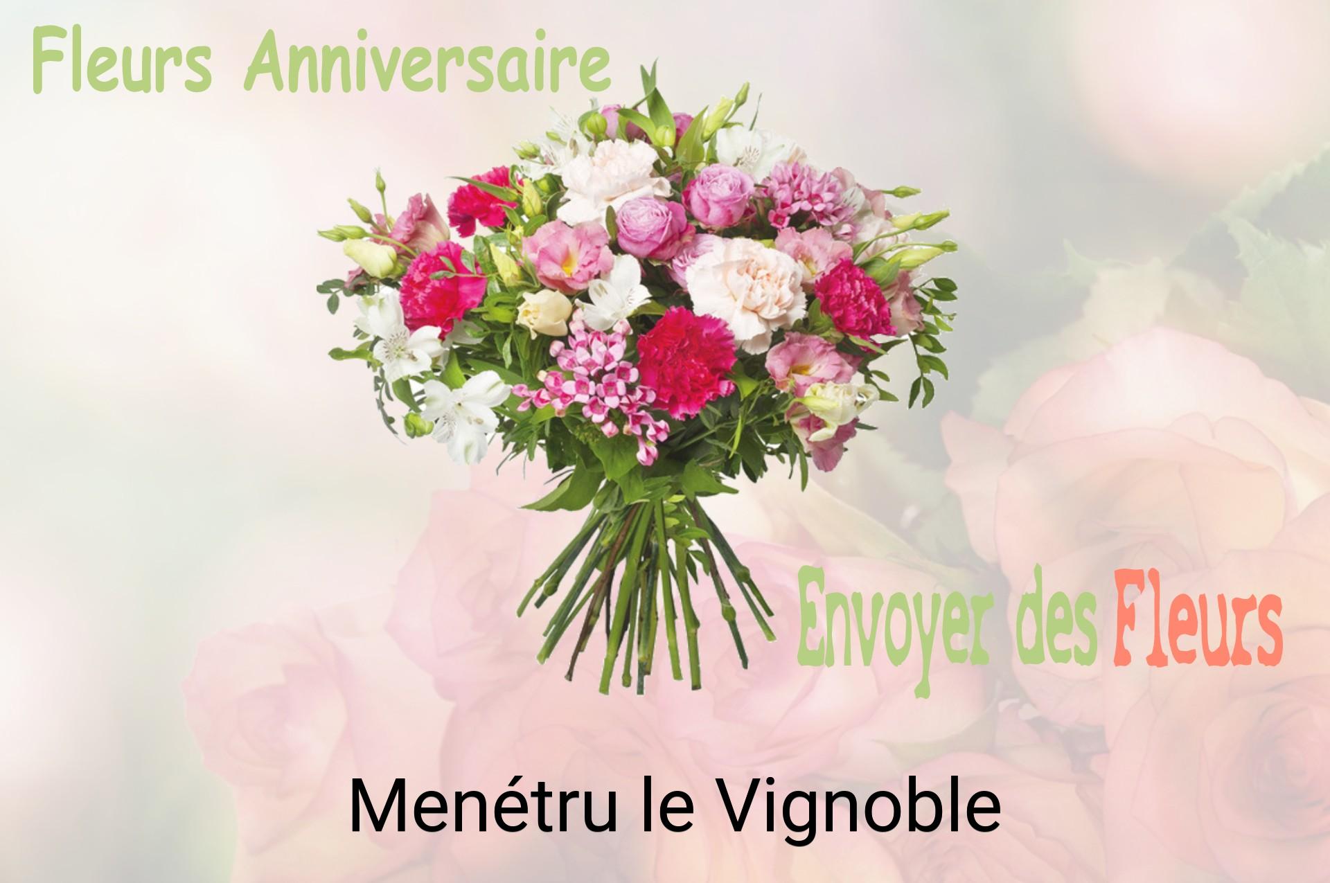 Bouquet de fleurs d’anniversaire livré à Menétru-le-Vignoble