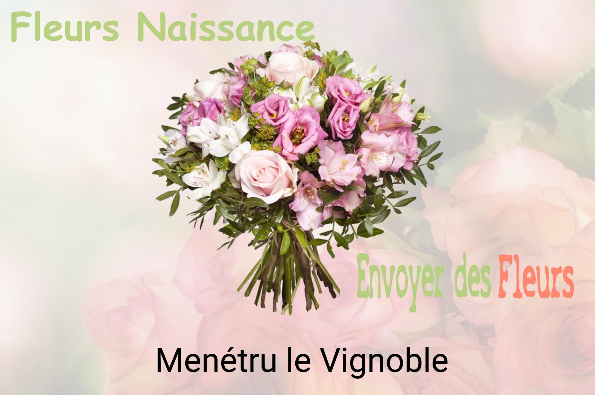 Bouquet de fleurs de naissance livré à Menétru-le-Vignoble